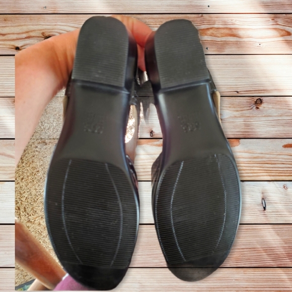 SAS Suntimer Blk Croc Patent Slingbak 8.5M Sandals - Picture 7 of 11